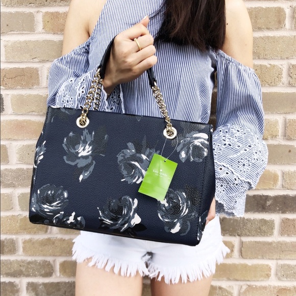 Gaby’sBags👜💕- NWT Kate Spade Satchel Floral - Picture 3 of 7